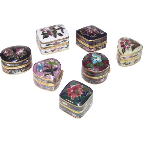 small enamel boxes